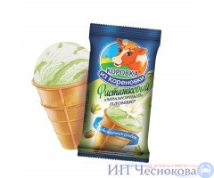 Мороженое пломбир фисташка  ваф. стакан. 80гр